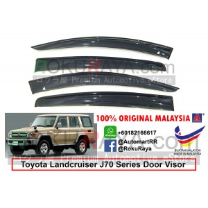 Toyota Landcruiser J70 Series 1984 AG Door Visor Air Press Wind Deflector (Big 12cm Width)